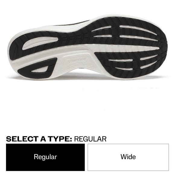 SAUCONY RIDE 18 Black/White Shoe - Picture 4 of 16